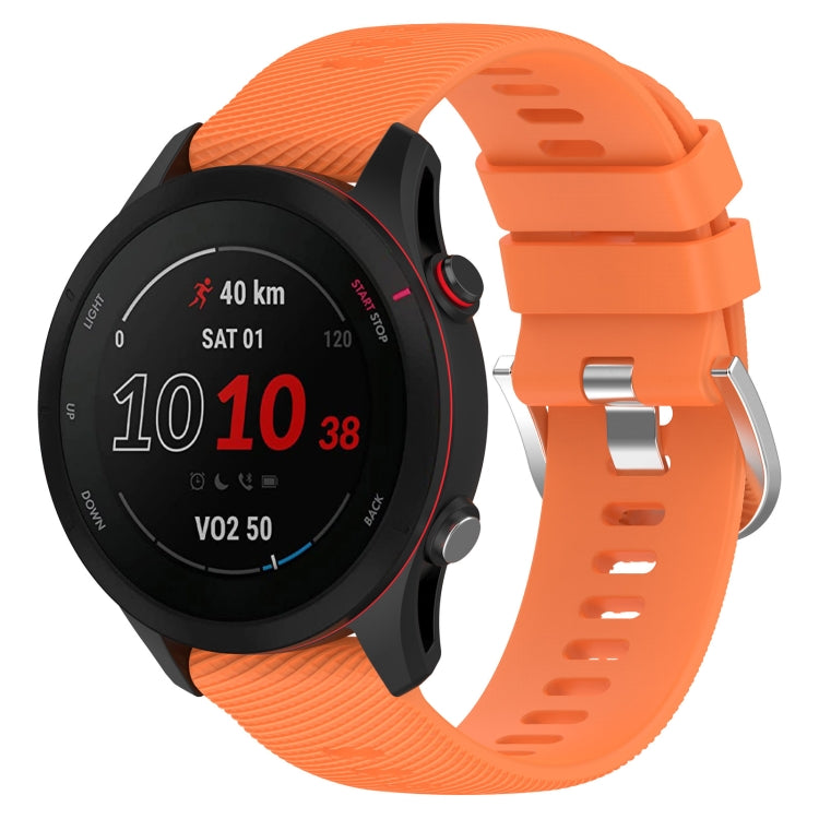 For Xiaomi MI Watch Color 2 22mm Solid Color Soft Silicone Watch Band(Orange) - Watch Bands by buy2fix | Online Shopping UK | buy2fix