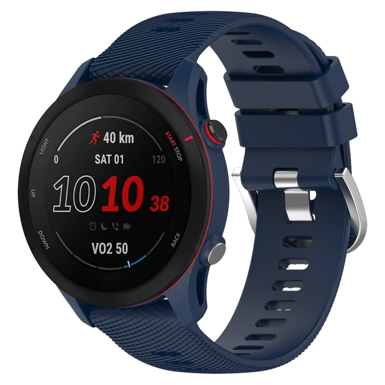 For Xiaomi MI Watch Color 22mm Solid Color Soft Silicone Watch Band(Midnight Blue) - Watch Bands by buy2fix | Online Shopping UK | buy2fix