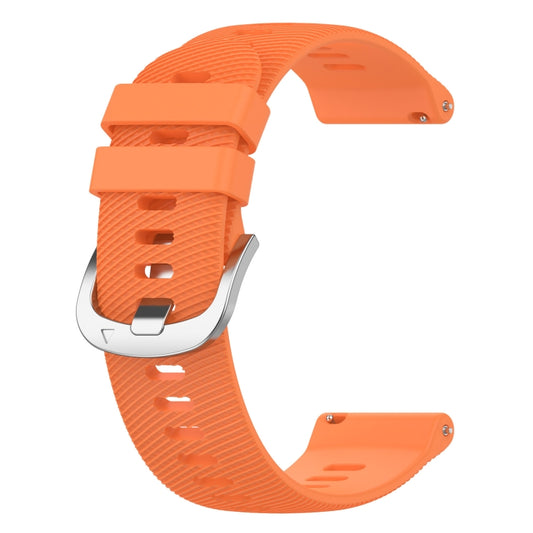 For Garmin Venu 2S 18mm Solid Color Silicone Watch Band(Orange) by buy2fix
