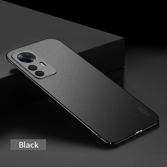 For Xiaomi 12T / 12T Pro / Redmi K50 Ultra MOFI Frosted PC Ultra-thin Hard Phone Case(Black) by MOFI