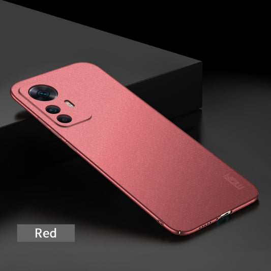For Xiaomi 12T / 12T Pro / Redmi K50 Ultra MOFI Frosted PC Ultra-thin Hard Phone Case(Red) by MOFI