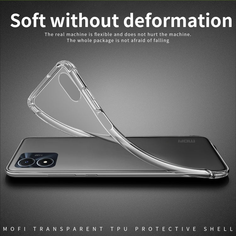 For vivo Y02s MOFI Ming Series Ultra-thin TPU Phone Case(Transparent) - vivo Cases by MOFI | Online Shopping UK | buy2fix