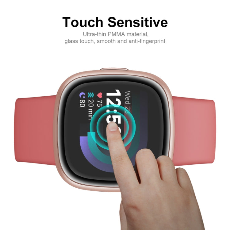 1 PCS For Fitbit Versa 4 / Sense 2 ENKAY 3D Full Coverage Soft PC Edge + PMMA HD Screen Protector Film - Screen Protector by ENKAY | Online Shopping UK | buy2fix