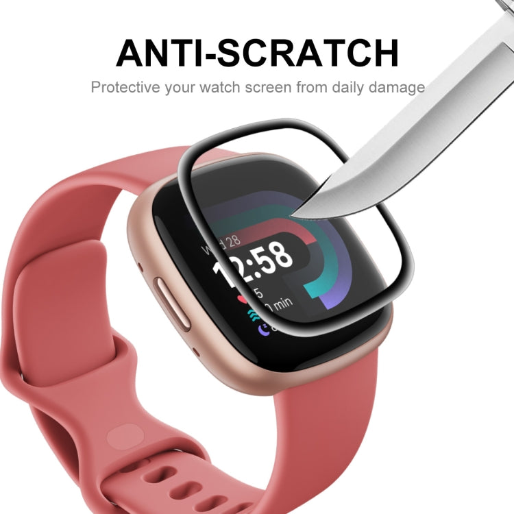 1 PCS For Fitbit Versa 4 / Sense 2 ENKAY 3D Full Coverage Soft PC Edge + PMMA HD Screen Protector Film - Screen Protector by ENKAY | Online Shopping UK | buy2fix