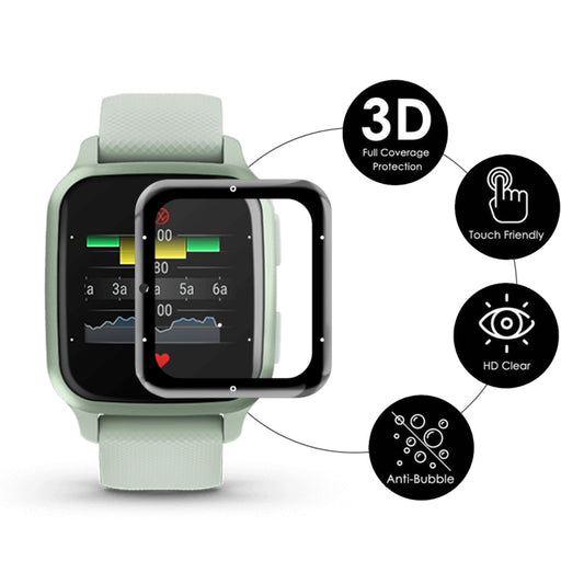 5 PCS For Garmin Venu SQ 2 ENKAY 3D Full Coverage Soft PC Edge + PMMA HD Screen Protector Film(Music Version) by ENKAY