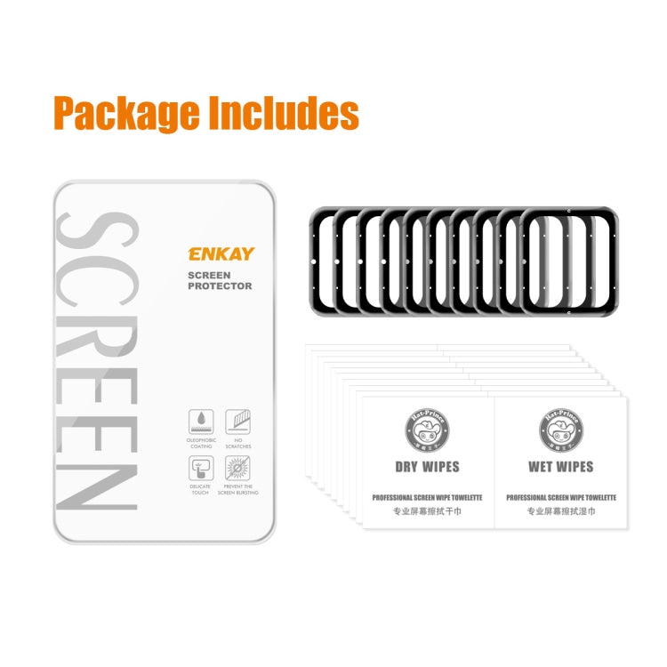 10 PCS For Garmin Venu SQ 2 ENKAY 3D Full Coverage Soft PC Edge + PMMA HD Screen Protector Film(Music Version) by ENKAY