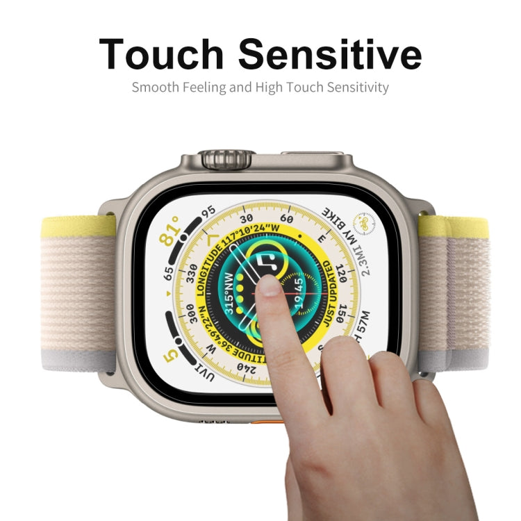 For Apple Watch Ultra 1 / 2 / 3 49mm ENKAY 9H Full Cover Tempered Glass Watch Film - Screen Protector by ENKAY | Online Shopping UK | buy2fix