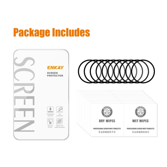 10 PCS For Samsung Galaxy Watch5 40mm ENKAY 9H Full Cover Tempered Glass Watch Film by ENKAY