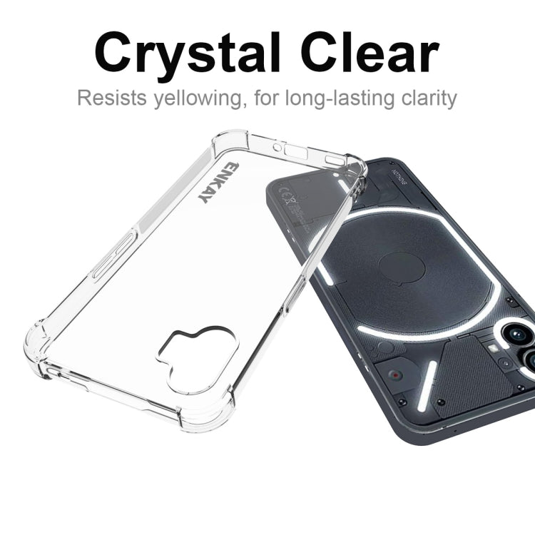 For Nothing Phone 1 ENKAY Clear TPU Shockproof Phone Case - More Brand by ENKAY | Online Shopping UK | buy2fix