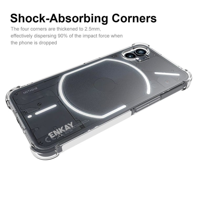 For Nothing Phone 1 ENKAY Clear TPU Shockproof Phone Case - More Brand by ENKAY | Online Shopping UK | buy2fix
