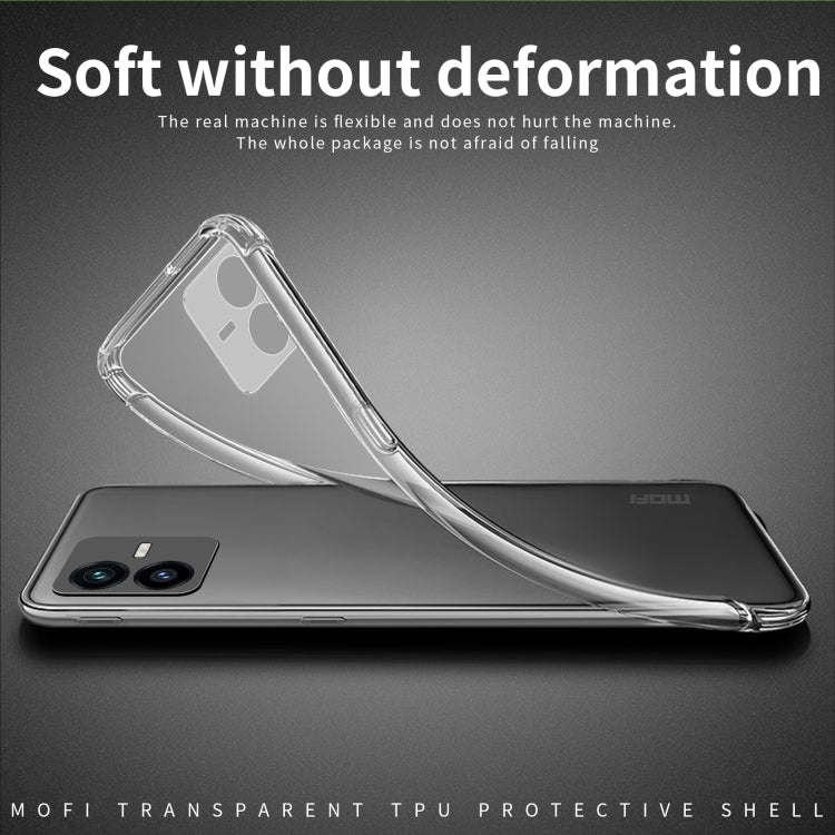 For vivo Y22 / Y22s MOFI Ming Series Ultra-thin TPU Phone Case(Transparent) - vivo Cases by MOFI | Online Shopping UK | buy2fix
