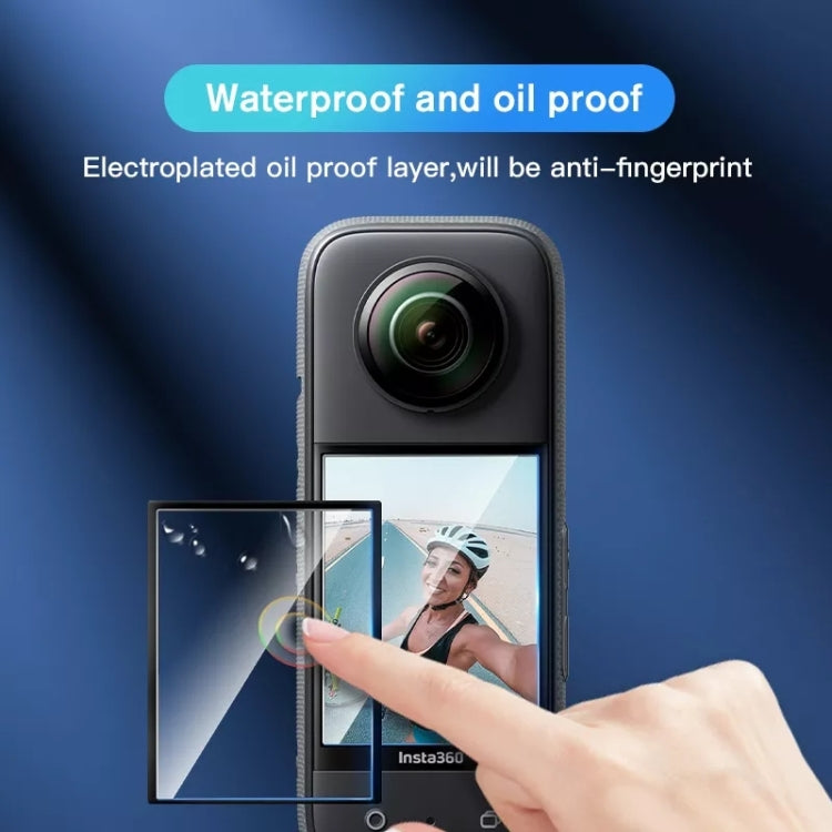 For Insta360 X3 2pcs Transparent HD Curved Protective Film - Protective Film & Stickers by buy2fix | Online Shopping UK | buy2fix