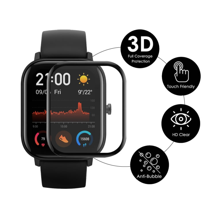 10pcs For Amazfit GTS 4 ENKAY 3D Full Coverage Soft PC Edge + PMMA HD Screen Protector Film - Screen Protector by ENKAY | Online Shopping UK | buy2fix