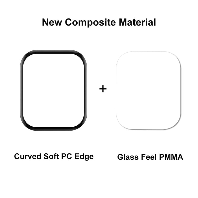 10pcs For Amazfit GTS 4 ENKAY 3D Full Coverage Soft PC Edge + PMMA HD Screen Protector Film - Screen Protector by ENKAY | Online Shopping UK | buy2fix