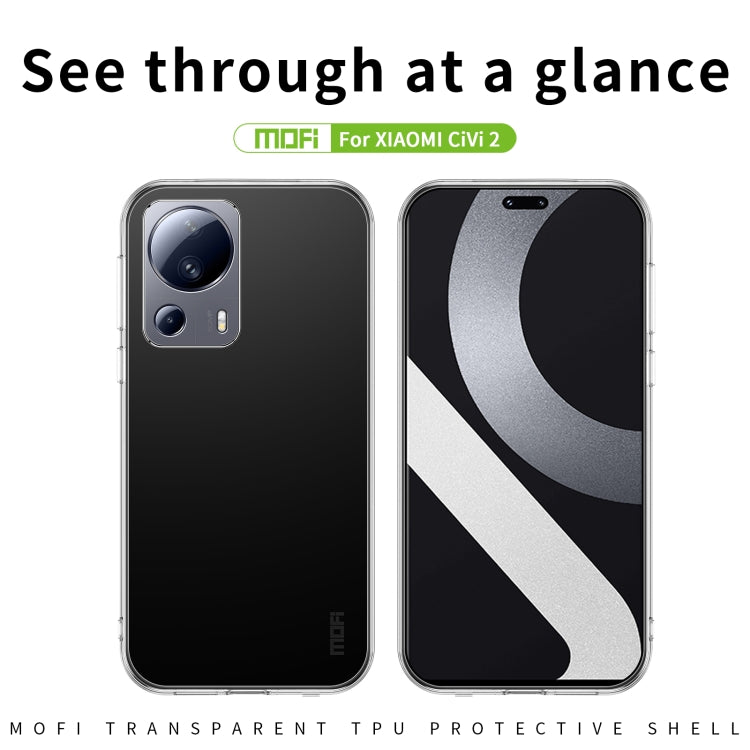 For Xiaomi Civi 2 MOFI Ming Series Ultra-thin TPU Phone Case(Transparent) - Xiaomi Cases by MOFI | Online Shopping UK | buy2fix