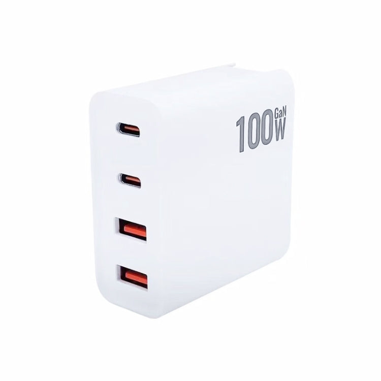 GaN 100W Dual USB+Dual USB-C/Type-C Multi Port Charger with 1.8m Type-C to MagSafe 1 / L Header Data Cable US Plug - Cable & Adapter by buy2fix | Online Shopping UK | buy2fix
