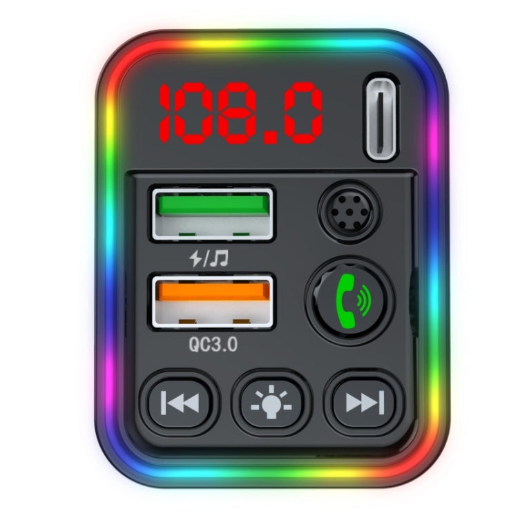 PDF19 PD25W QC3.0 Mobile Phone Fast Charger Adapter USB+Type-C Car Bluetooth Adapter by buy2fix