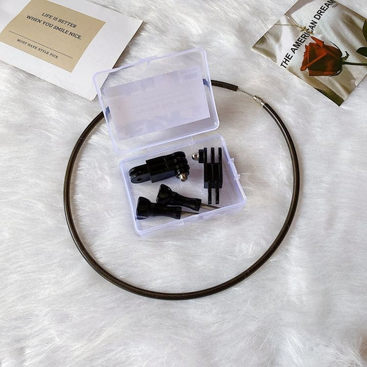 Mini Collar Lazy Adjustable Neck Bracket for GoPro Action Camera Smartphones by buy2fix