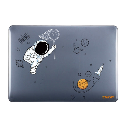 For MacBook Air 13.6 2022/2024 A2681 (M2) / A3113 (M3) ENKAY Hat-Prince 3 in 1 Spaceman Pattern Laotop Protective Crystal Case with TPU Keyboard Film / Anti-dust Plugs, Version:EU(Spaceman No.3) by ENKAY