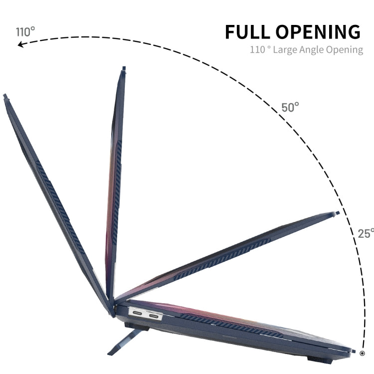 For MacBook Air 13.3 2018 A1932 ENKAY Hat-Prince 3 in 1 Protective Bracket Case Cover Hard Shell with TPU Keyboard Film / Anti-dust Plugs, Version:EU(Blue) - MacBook Air Cases by ENKAY | Online Shopping UK | buy2fix