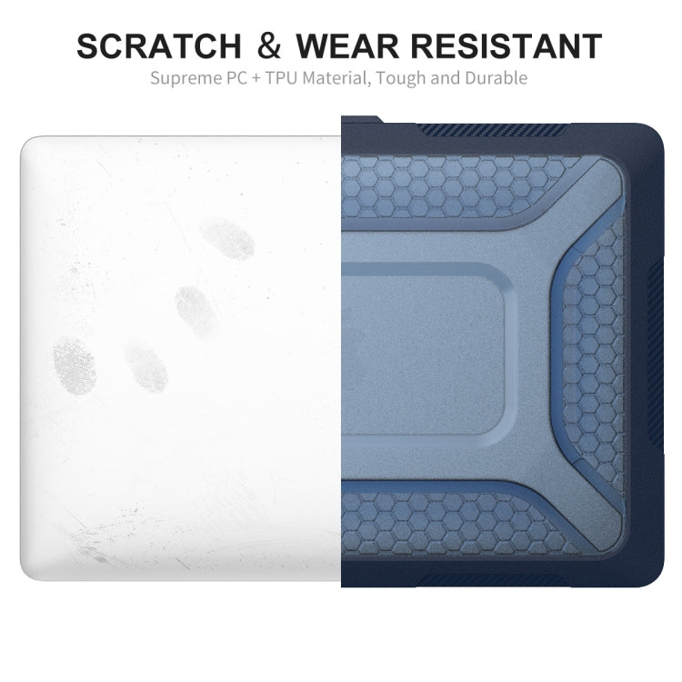 For MacBook Pro 13.3 A2251/A2289/A2338 ENKAY Hat-Prince 3 in 1 Protective Bracket Case Cover Hard Shell with TPU Keyboard Film / Anti-dust Plugs, Version:EU(Grey) - MacBook Pro Cases by ENKAY | Online Shopping UK | buy2fix