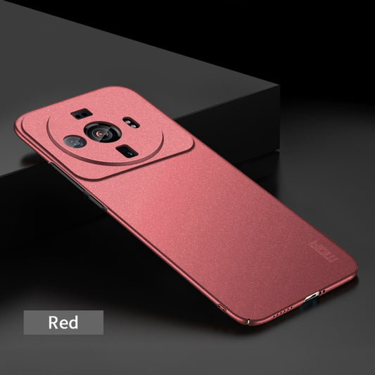 For Xiaomi 12s Ultra MOFI Fandun Series Frosted PC Ultra-thin Phone Case(Red) by MOFI