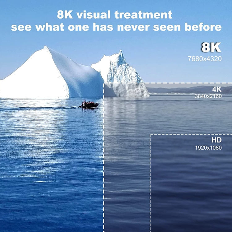 JUNSUNMAY 8K 30m HDMI Adapter Signal Amplifier HDMI Repeater Extender(Blue) by JUNSUNMAY