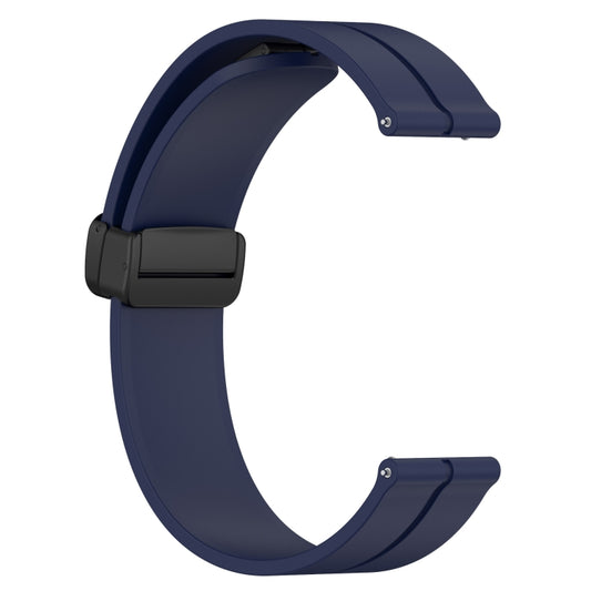 For Amazfit GTR 4 22mm Solid Color Magnetic Clasp Silicone Watch Band(Midnight Blue) by buy2fix