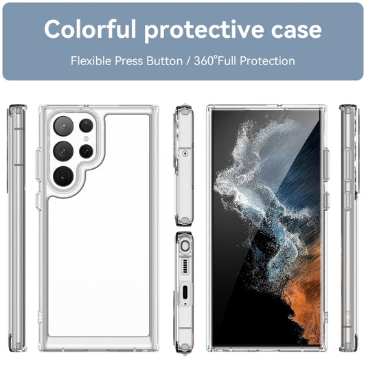 For Samsung Galaxy S23 Ultra 5G Candy Series TPU Phone Case(Transparent) by buy2fix