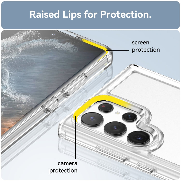 For Samsung Galaxy S23 Ultra 5G Candy Series TPU Phone Case(Transparent) by buy2fix
