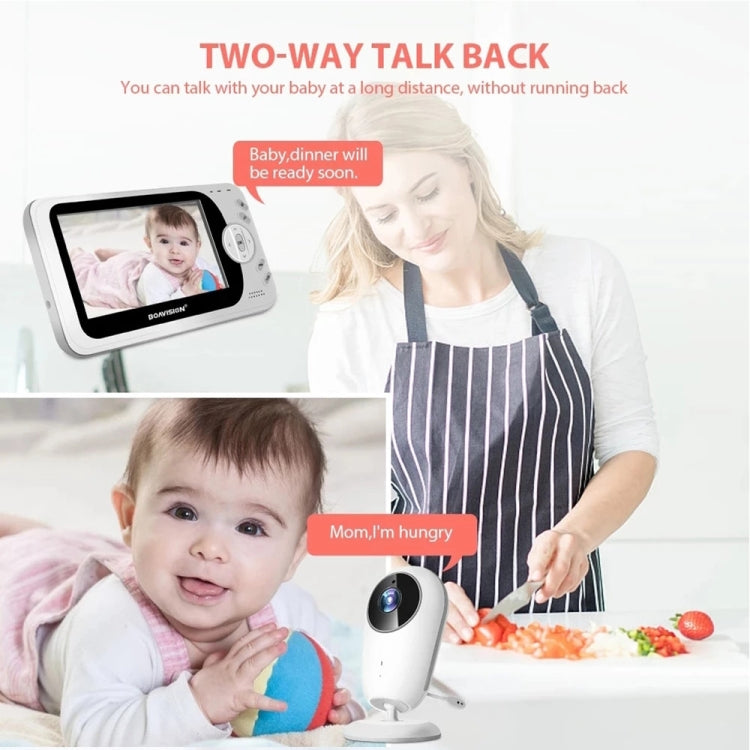 VB608 4.3 inch Wireless Video Baby Monitor IR LED Night Vision Intercom Surveillance Camera(UK Plug) - Baby Monitor by buy2fix | Online Shopping UK | buy2fix