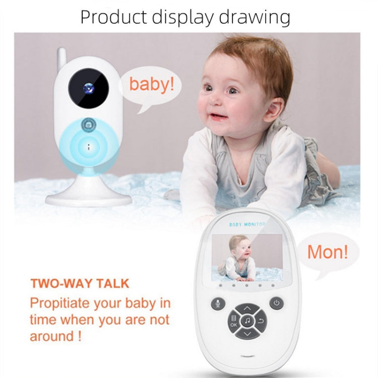 ZR302 2.4GHz Digital Video Smart Baby Monitor Night Vision Camera, Music Player, Two Way Intercom Function(EU Plug) - Baby Monitor by buy2fix | Online Shopping UK | buy2fix