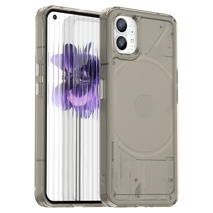 For Nothing Phone 1 Candy Series TPU Phone Case(Transparent Grey) - Nothing Cases by buy2fix | Online Shopping UK | buy2fix