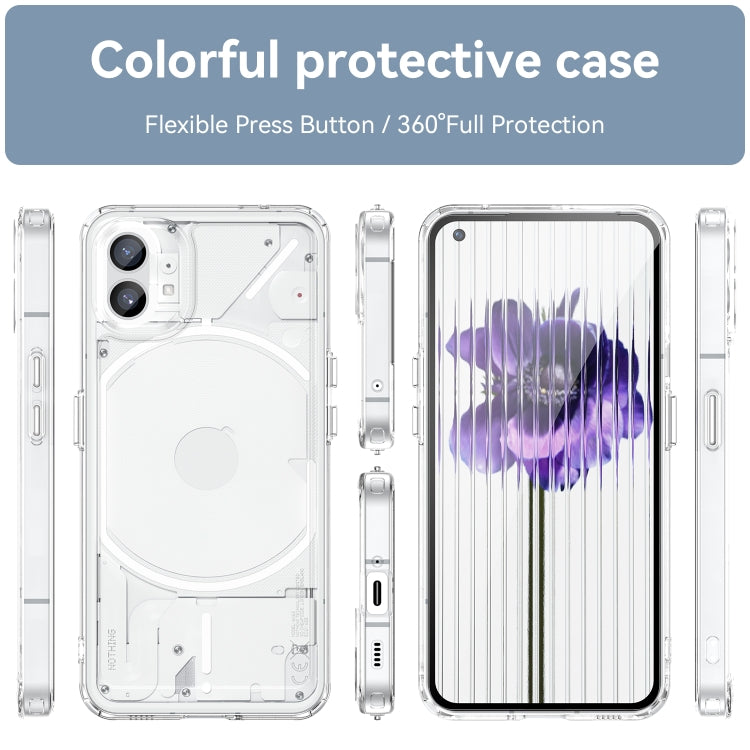 For Nothing Phone 1 Candy Series TPU Phone Case(Transparent) - Nothing Cases by buy2fix | Online Shopping UK | buy2fix