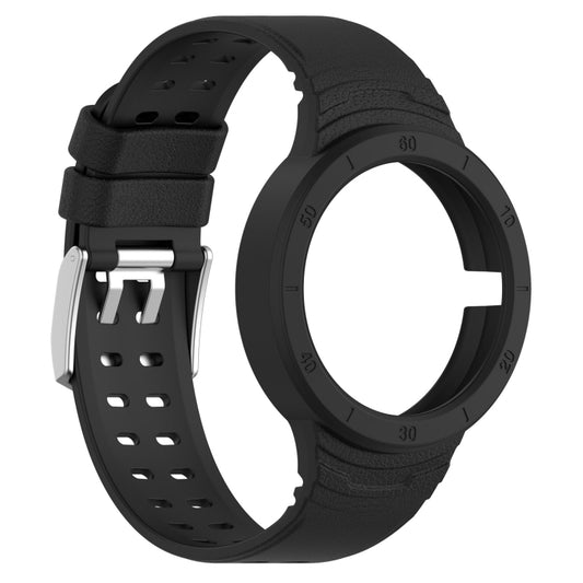 For Huawei Watch GT Cyber Silicone Breathable Integrated Watch Band(Black) by buy2fix