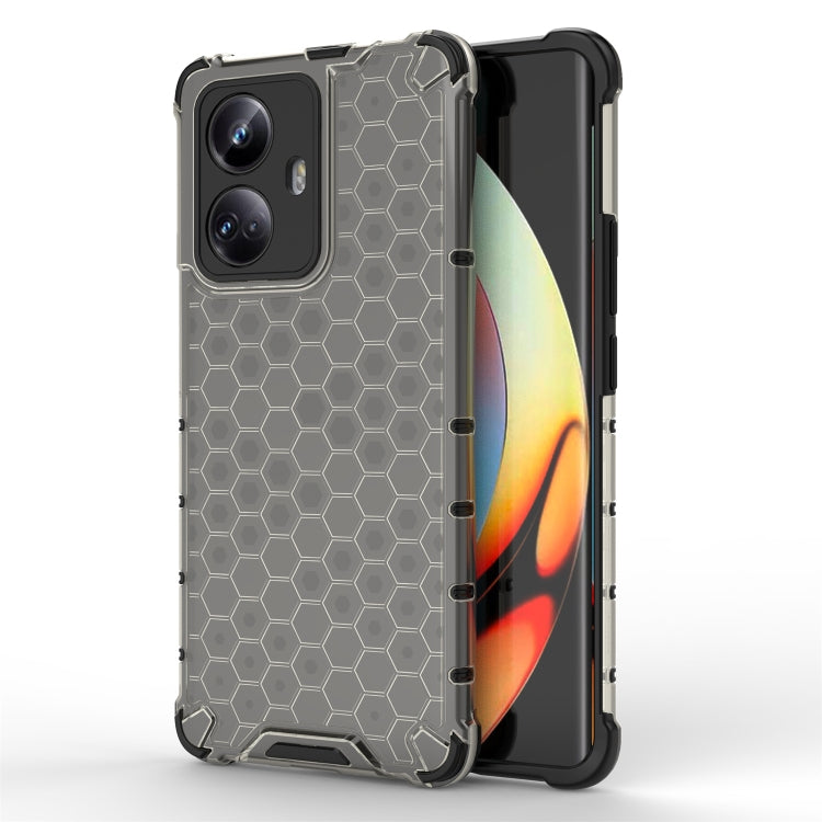 For Realme 10 Pro+ 5G Honeycomb Phone Case(Black) - Realme Cases by buy2fix | Online Shopping UK | buy2fix