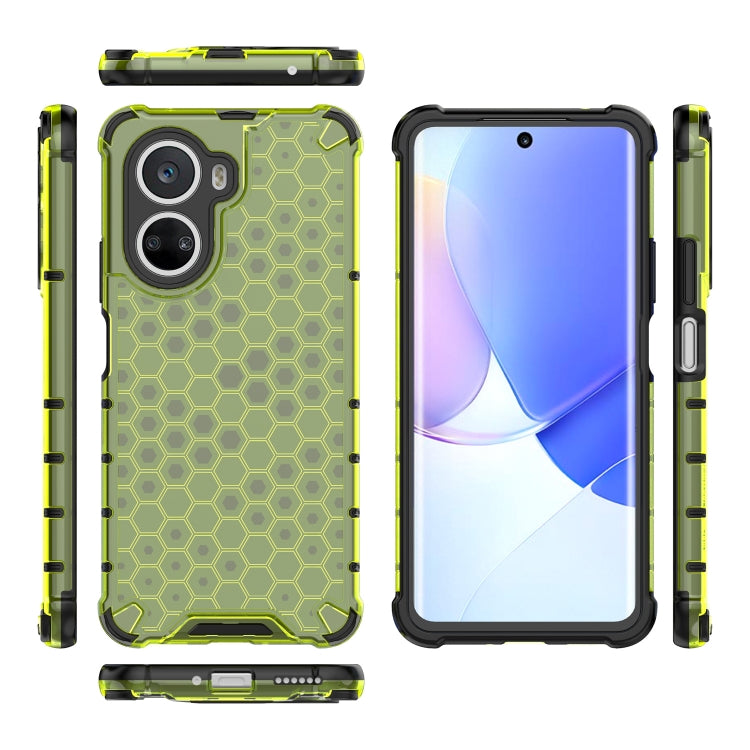 For Huawei Nova 10 SE 4G Honeycomb Phone Case(Green) - Huawei Cases by buy2fix | Online Shopping UK | buy2fix