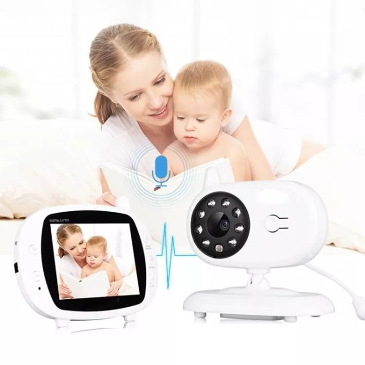 BM850 3.5 inch Wireless Video Color Baby Monitor Night Vision Temperature Monitor(US Plug) - Baby Monitor by buy2fix | Online Shopping UK | buy2fix