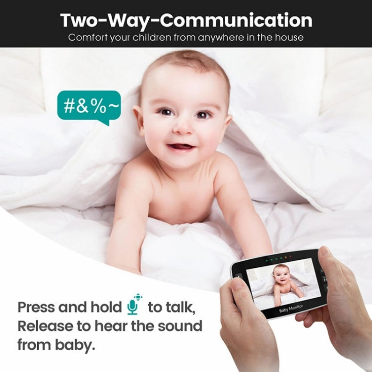 SM43A 4.3inch Color Display Night Vision Smart Zoom Baby Monitor Camera(US Plug) - Baby Monitor by buy2fix | Online Shopping UK | buy2fix