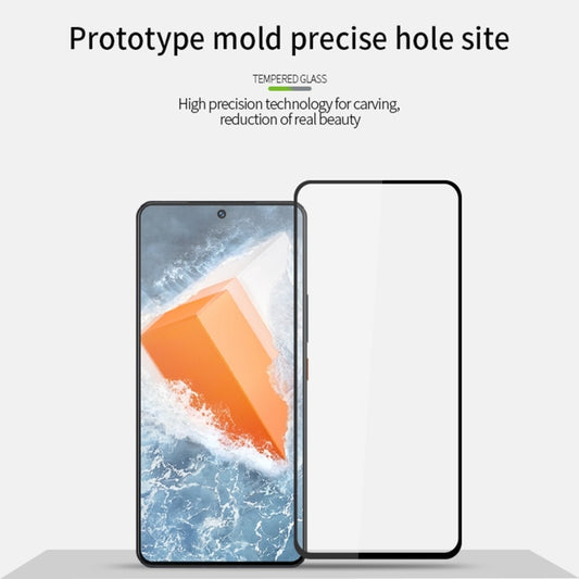 For Motorola Moto G62 PINWUYO 9H 2.5D Full Screen Tempered Glass Film(Black) by PINWUYO