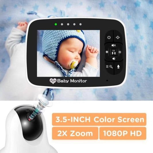 SM935 3.5 inch LCD Screen Wireless Video Baby Monitor Night Vision Two-Way Audio IP Camera(EU Plug) - Baby Monitor by buy2fix | Online Shopping UK | buy2fix