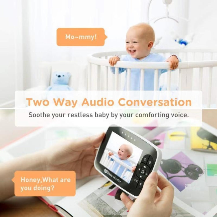 SM935 3.5 inch LCD Screen Wireless Video Baby Monitor Night Vision Two-Way Audio IP Camera(US Plug) - Baby Monitor by buy2fix | Online Shopping UK | buy2fix