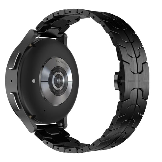 For Samsung Galaxy Watch Active Armor Stainless Steel Metal Watch Band(Black) by buy2fix