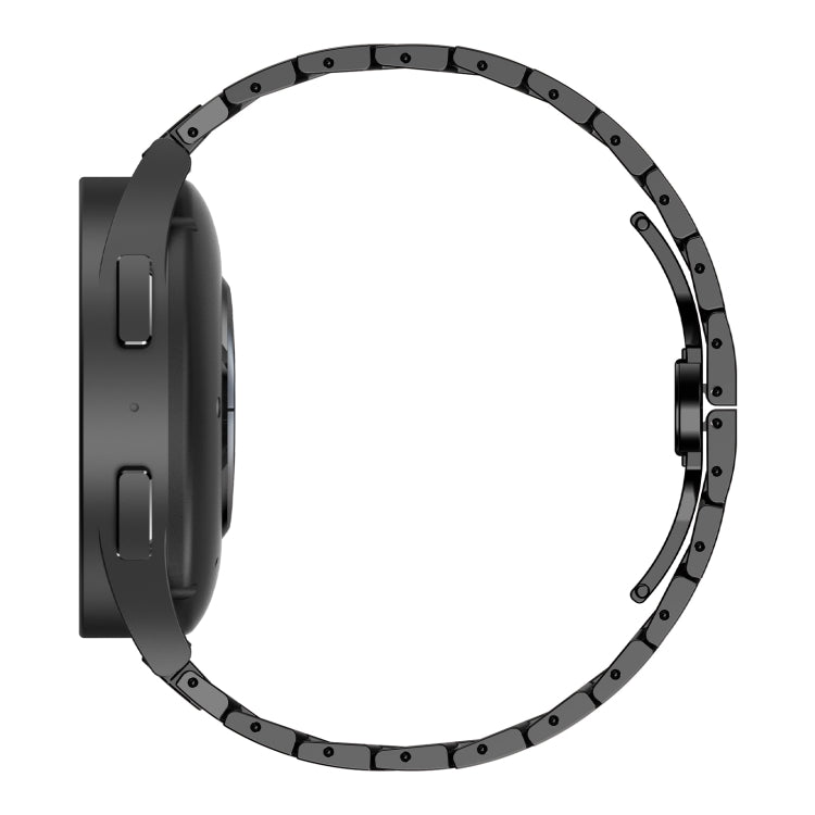 For Samsung Galaxy Watch5 / Watch5 Pro Armor Stainless Steel Metal Watch Band(Black+Gold) - Watch Bands by buy2fix | Online Shopping UK | buy2fix