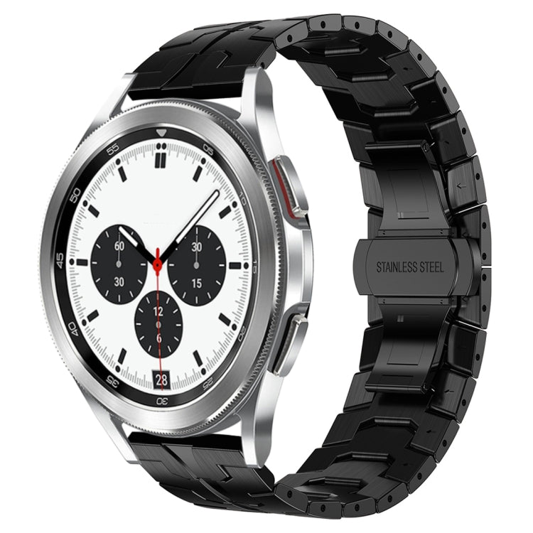 For Samsung Galaxy Watch4 / Watch4 Classic Armor Stainless Steel Metal Watch Band(Black) - Watch Bands by buy2fix | Online Shopping UK | buy2fix