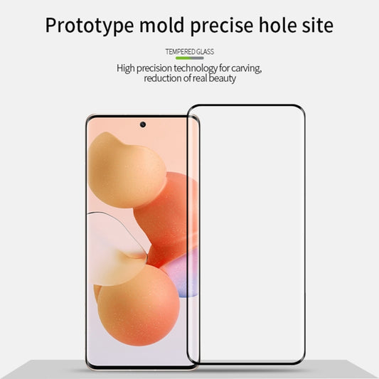 For OPPO Reno9 / Reno9 Pro / Reno9 Pro+ PINWUYO 9H 3D Hot Bending Tempered Glass Film(Black) by PINWUYO