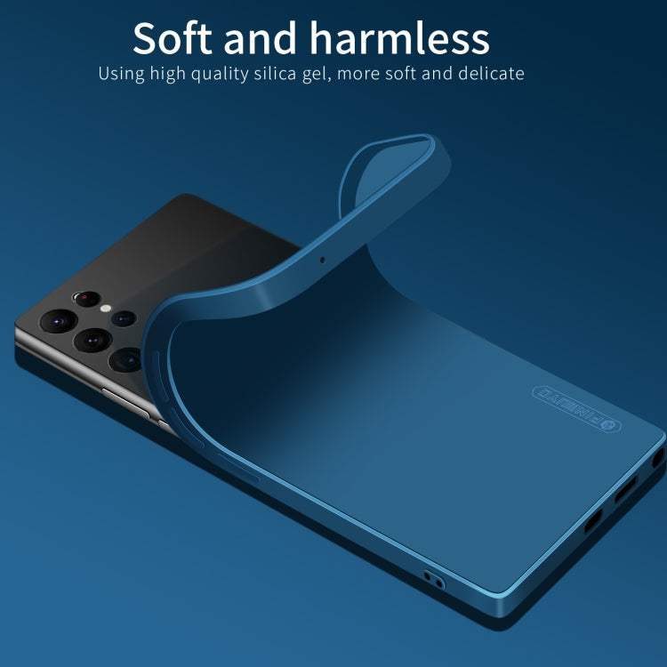 For Samsung Galaxy S23 Ultra 5G PINWUYO Sense Series Liquid Silicone TPU Phone Case(Blue) - Galaxy S23 Ultra 5G Cases by PINWUYO | Online Shopping UK | buy2fix