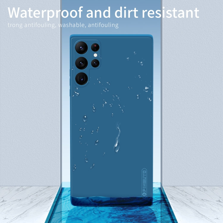 For Samsung Galaxy S23 Ultra 5G PINWUYO Sense Series Liquid Silicone TPU Phone Case(Green) - Galaxy S23 Ultra 5G Cases by PINWUYO | Online Shopping UK | buy2fix