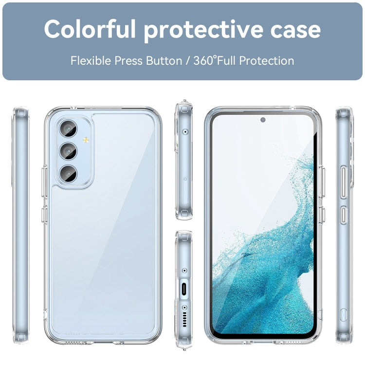 For Samsung Galaxy A54 5G Colorful Series Acrylic + TPU Phone Case(Transparent) - Galaxy Phone Cases by buy2fix | Online Shopping UK | buy2fix