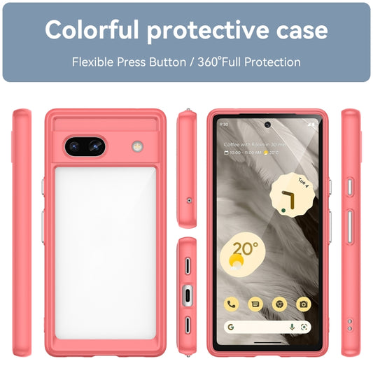 For Google Pixel 7a Colorful Series Acrylic + TPU Phone Case(Red) by buy2fix